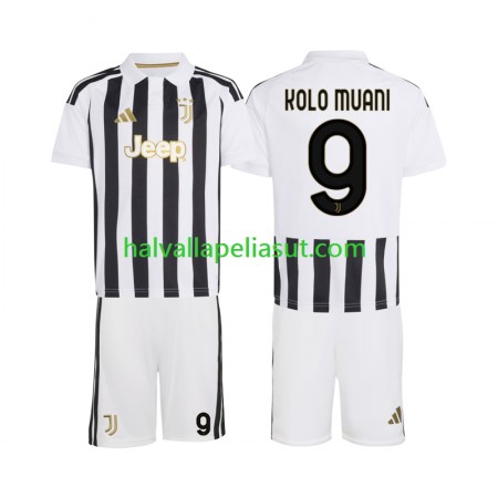 Jalkapallo Pelipaidat/Peliasut Juventus Randal Kolo Muani 9 Lasten Kotipaita 2026-2027 Lyhythihainen